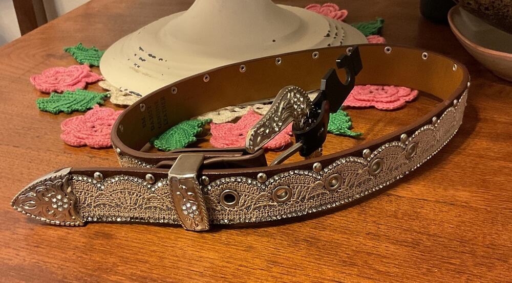 New western Genuine Leather Belt with Buckle Small